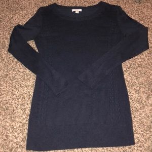 Navy maternity sweater
